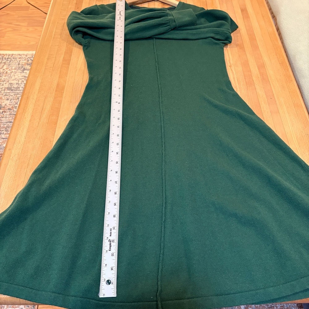 Boden Green Long Sleeve Knit Sweater Dress A-Line Size 2 Office Classic - Picture 6 of 6